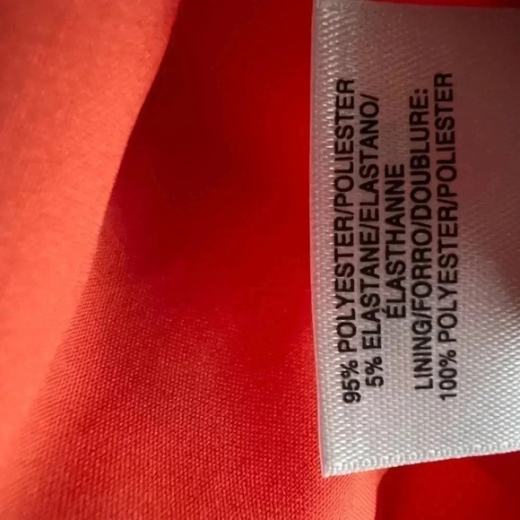 Kasper Orange A-Line Asymmetrical Dress Size 10 - Picture 15 of 15